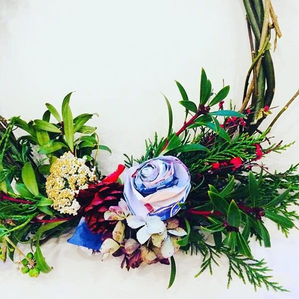 Festive Willow Wreath Making workshop with Sheron King