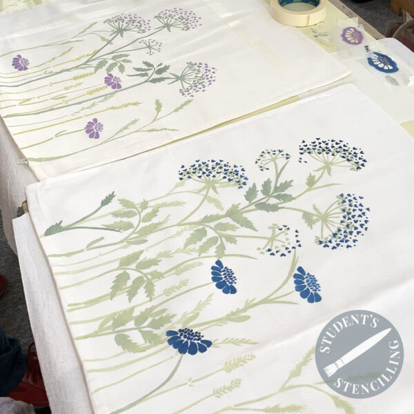 Cow Parsley & Wild Flower Cushion Cover with guest tutor Melanie Ward. Thursday 15 May 2025 10-4 - Image 4