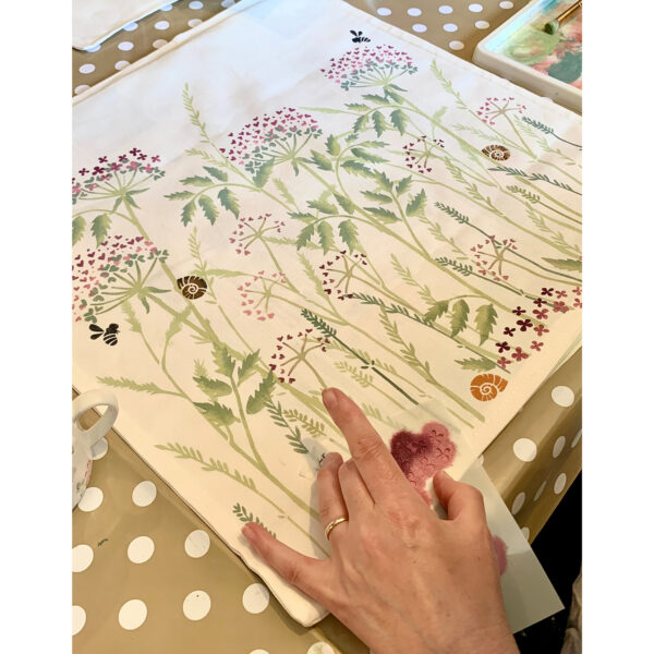 Cow Parsley & Wild Flower Cushion Cover with guest tutor Melanie Ward. Thursday 15 May 2025 10-4 - Image 13